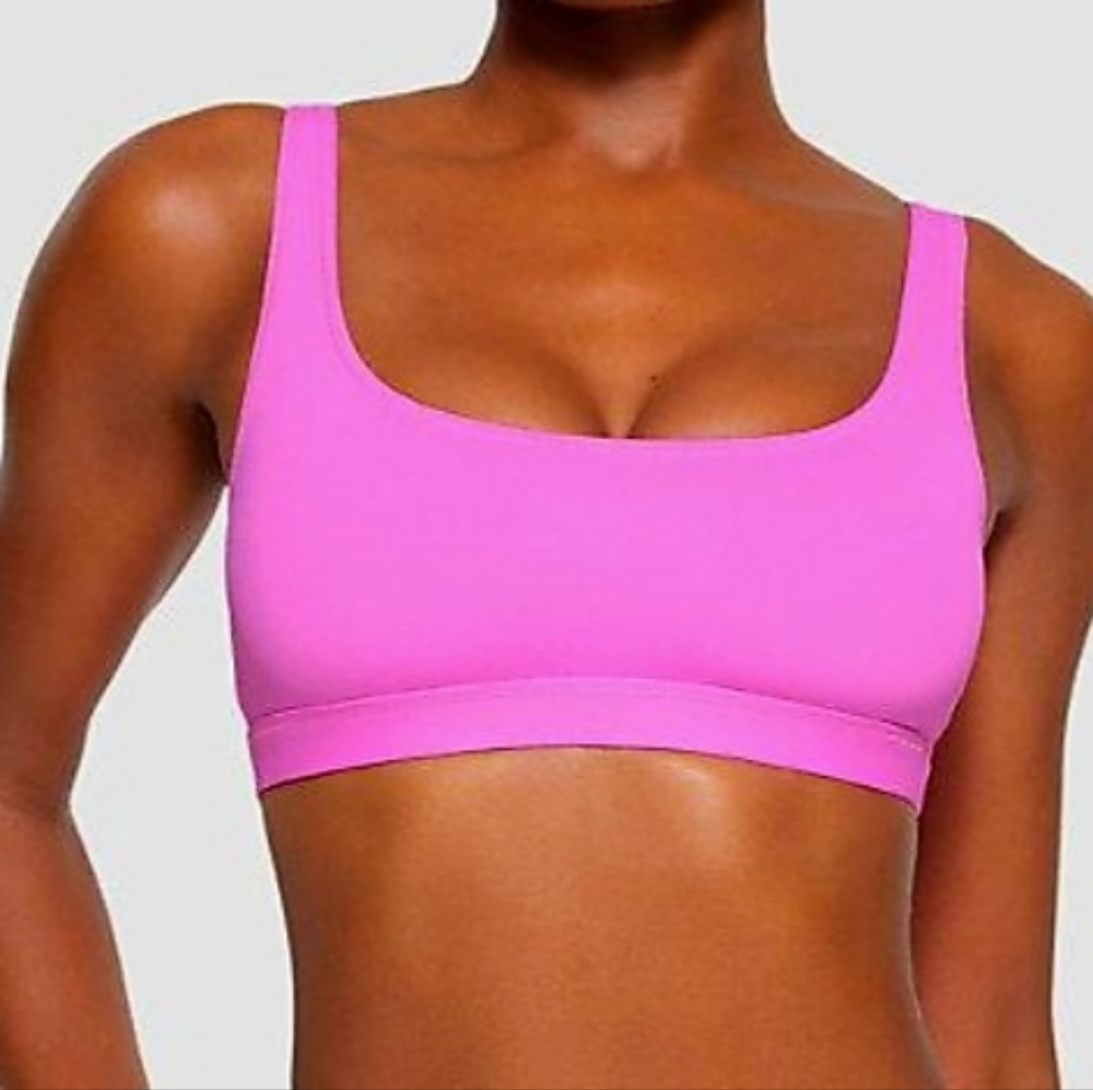 NWT SKIMS Bralette Bikini Top (Neon Pink)